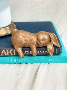 Vintage 5” CERAMIC sleeping bunny